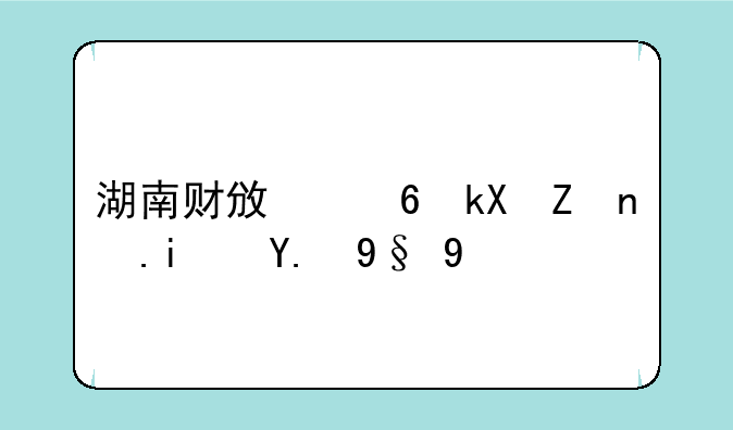 湖南财政经济学院是二本吗